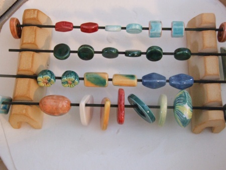 glazed ceramic beads