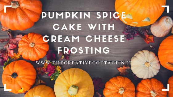 recipe for pumpkin spice cake with cream cheese frosting