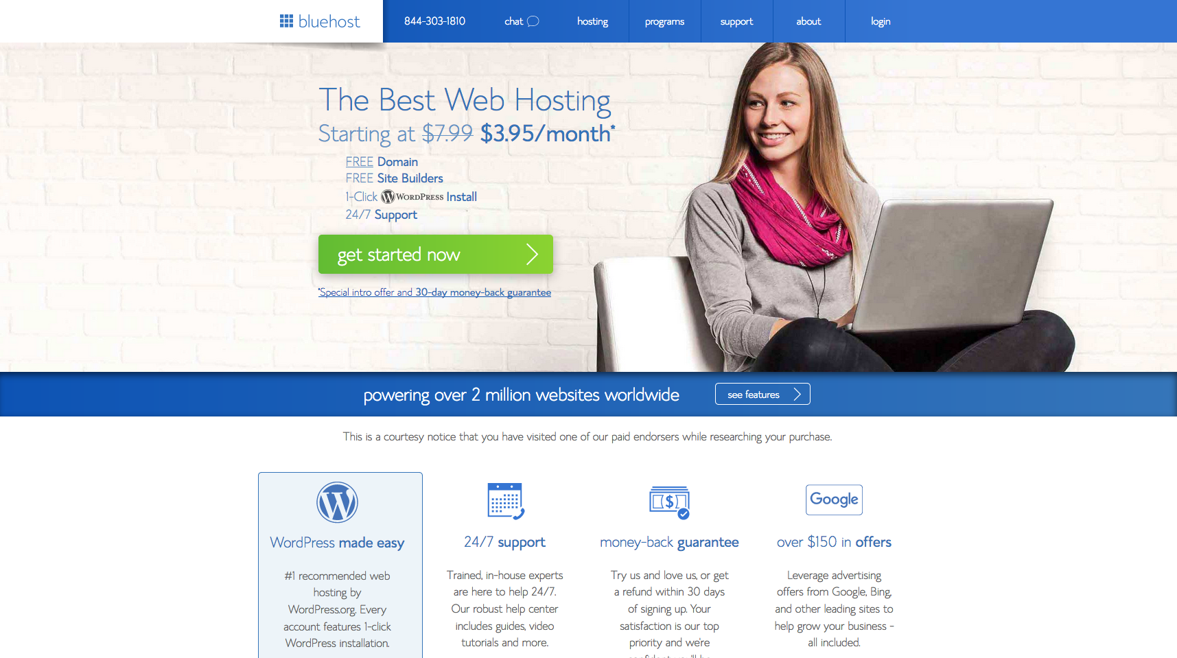 Use Bluehost to help you start your blog