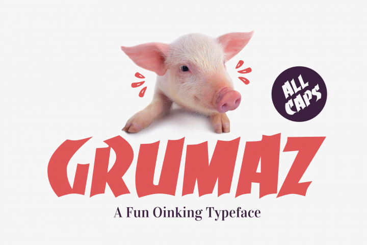 Pink pig advertising free fonts