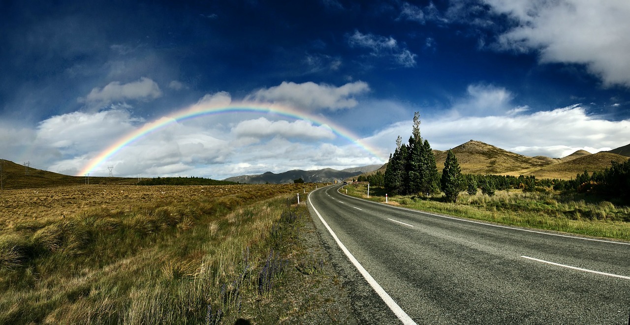 countryside rainbow