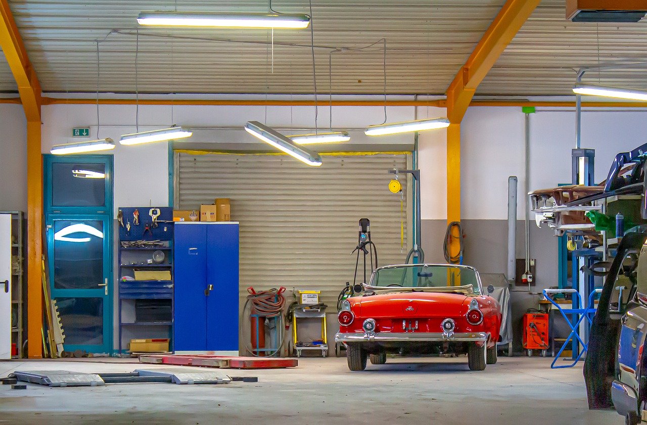 restored garage for car restoration projects