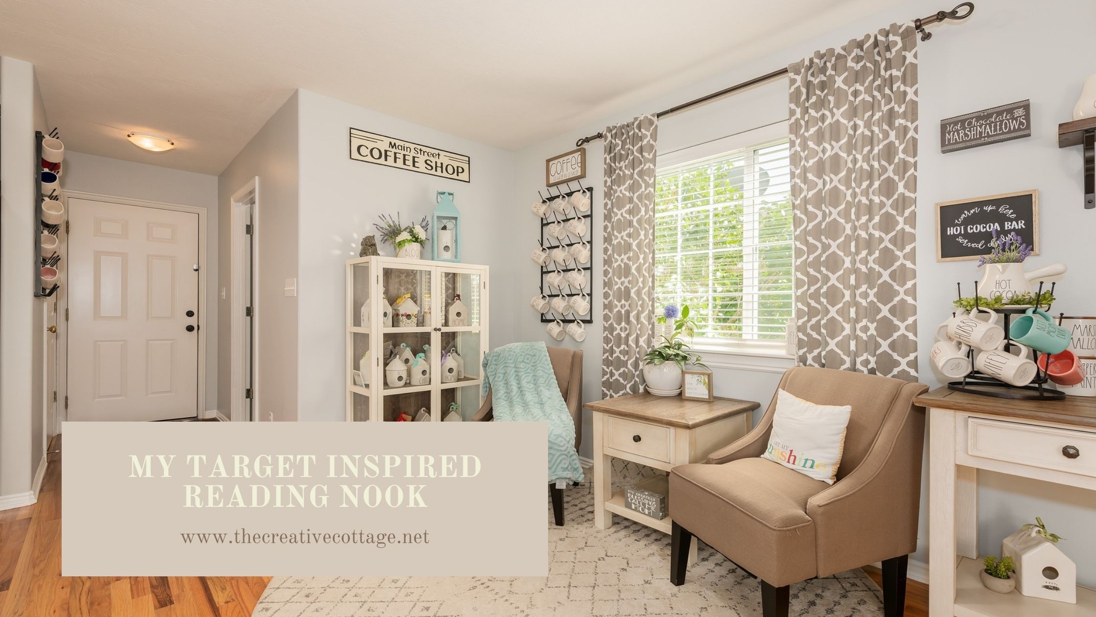 Target inspired home reading nook