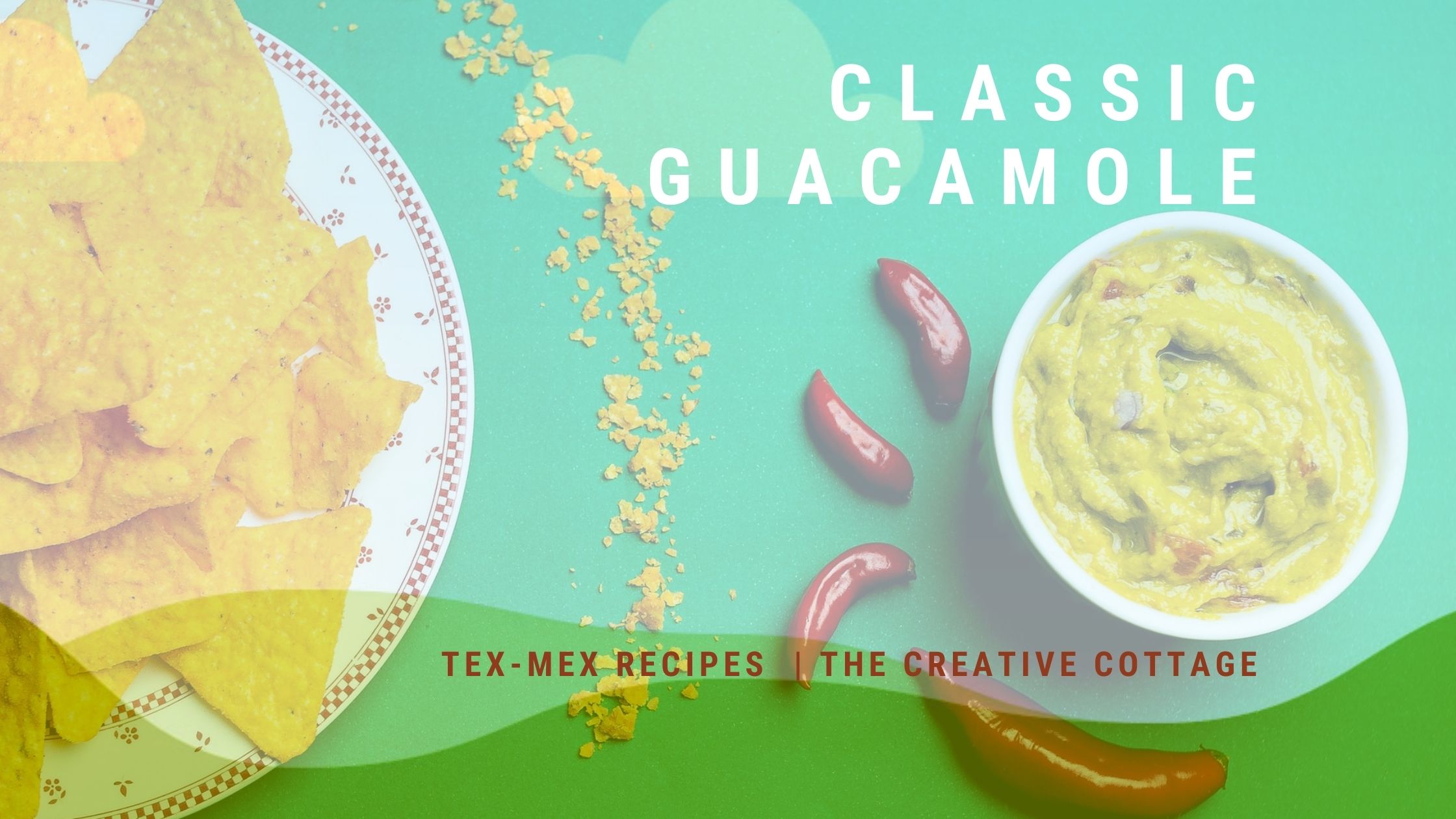 blog banner image for classic homemade guacamole recipe
